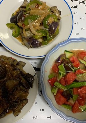ナス大量消費3品-レシピのメイン写真