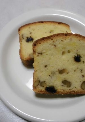 レーズンとくるみ入りパウンドケーキ-レシピのメイン写真