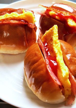 甘い卵焼きと塩気のコラボ♡ホットサンド-レシピのメイン写真