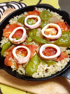 楽々ししとうパエリア♪-レシピのメイン写真
