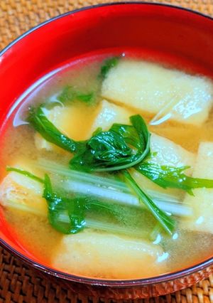 水菜の味噌汁-レシピのメイン写真