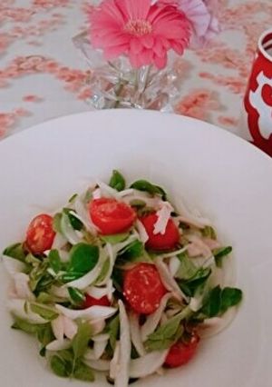 簡単モリンガサラダ-レシピのメイン写真