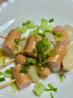 らっきょうとソーセージ串-レシピのメイン写真