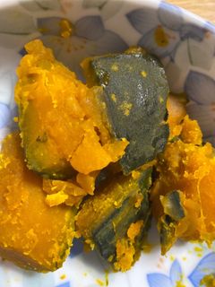 土鍋でかぼちゃの煮物-レシピのメイン写真
