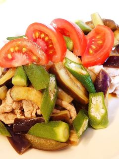 ごま油香る!*夏野菜のさっぱり冷しゃぶ-レシピのメイン写真