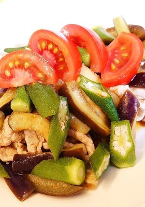 ごま油香る！＊夏野菜のさっぱり冷しゃぶ-レシピのメイン写真