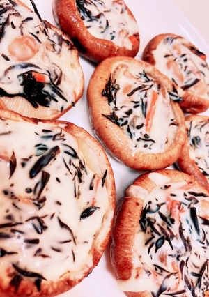 ひじきの煮物救済！簡単！椎茸チーズ焼き-レシピのメイン写真