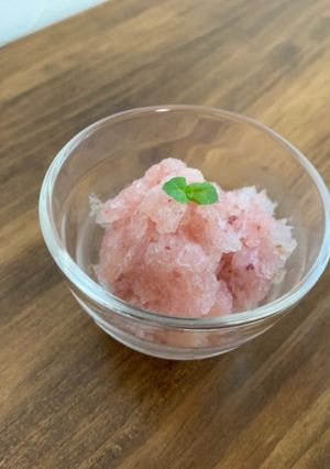夏の楽しみ　巨峰のグラニテ（氷菓）-レシピのメイン写真