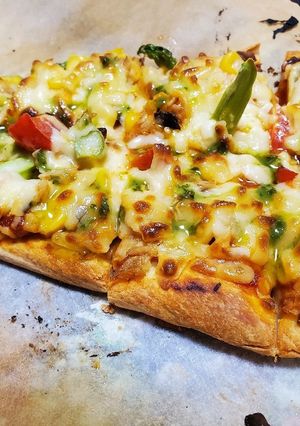 夏野菜のナンピザ-レシピのメイン写真