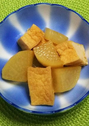 【フライパンで作る】厚揚げと大根の煮物-レシピのメイン写真
