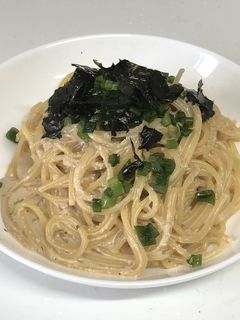 ワンパン濃厚明太クリームパスタ-レシピのメイン写真