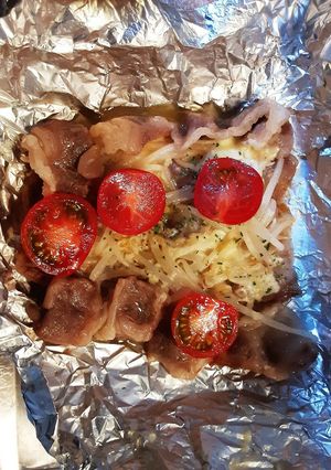 【簡単】牛&バター&チーズのホイル焼き-レシピのメイン写真
