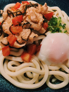 豚しゃぶトマトの塩昆布和えうどん-レシピのメイン写真