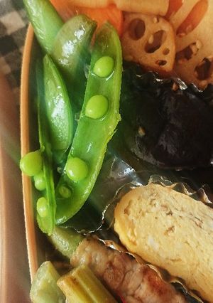お弁当★スナップエンドウ★納豆たれ★副菜-レシピのメイン写真