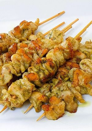 鶏皮バジル焼き-レシピのメイン写真