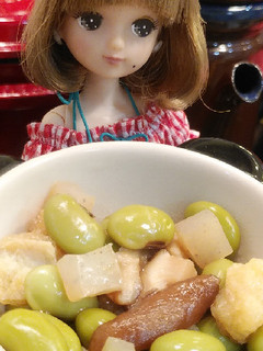 リカちゃん♡大豆の代わりに枝豆煮ꕤ*。゚-レシピのメイン写真