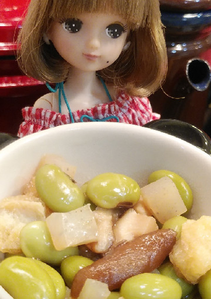 リカちゃん♡大豆の代わりに枝豆煮ꕤ*｡ﾟ-レシピのメイン写真