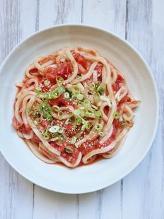 5分で完成⁈トマトとツナの冷やしうどん-レシピのメイン写真