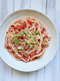 5分で完成⁈トマトとツナの冷やしうどん-レシピのメイン写真