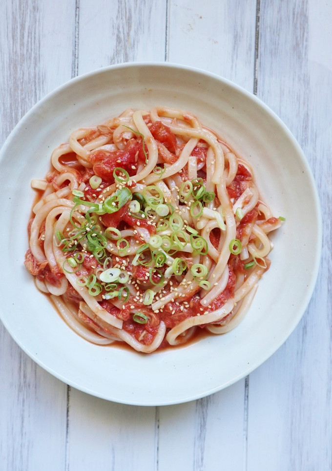 5分で完成⁈トマトとツナの冷やしうどん-レシピのメイン写真