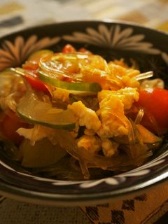 夏野菜たっぷり春雨サラダ-レシピのメイン写真