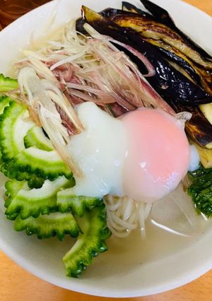 野菜たっぷり!旨々さっぱり冷鶏そば風冷麦-レシピのメイン写真