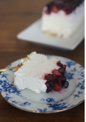【焼かないケーキ】ベリー&チーズアイス-レシピのメイン写真