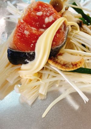 銀鮭と帆立のホイル焼き(バターポン酢)-レシピのメイン写真