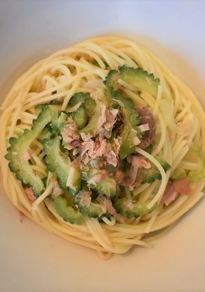 夏にぴったり＊ゴーヤと梅の冷製パスタ-レシピのメイン写真