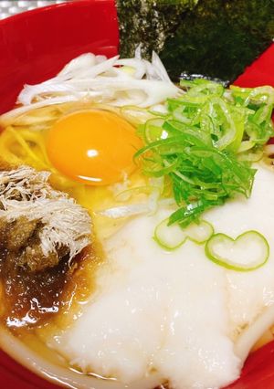 ねばりっこでねばとろ♡月見山かけうどん-レシピのメイン写真