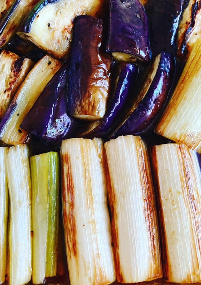 白ネギとナスの焼き浸し-レシピのメイン写真