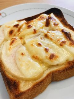 桃のチーズトースト-レシピのメイン写真