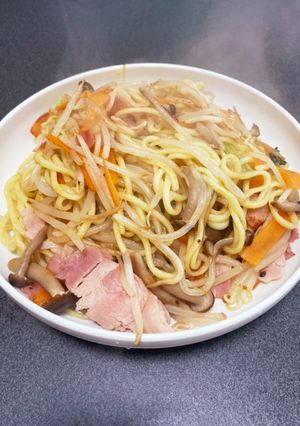 居酒屋っぽい味の和風塩焼きそば-レシピのメイン写真