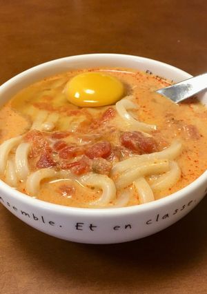 トムヤムうどん【おひとり様簡単ランチ用】-レシピのメイン写真