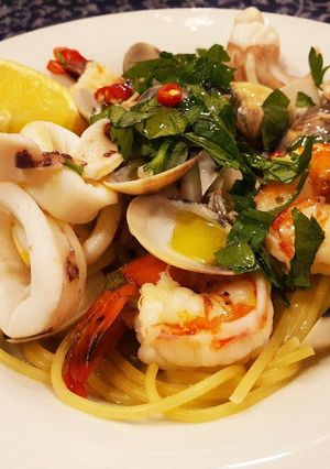 ペスカトーレ ビアンコ(魚介類のパスタ)-レシピのメイン写真
