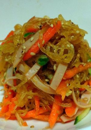 中華風そうめんかぼちゃサラダ-レシピのメイン写真