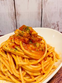 トマトとベーコンのピリ辛アラビアータ!-レシピのメイン写真