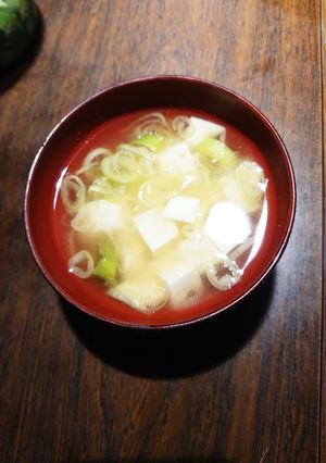お豆腐とねぎのお味噌汁-レシピのメイン写真