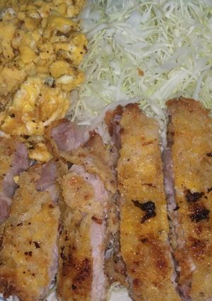 【男飯】オリーブオイルで揚げる旨トンカツ-レシピのメイン写真
