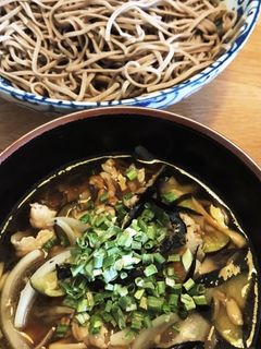 美味すぎる豚肉と茄子のつけ蕎麦-レシピのメイン写真