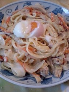 鮭のチャンちゃん焼き風パスタ-レシピのメイン写真
