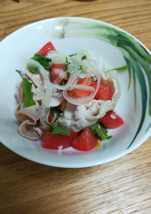 豚肉とトマトのサラダ-レシピのメイン写真