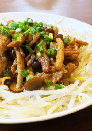 豚肉とキノコの甜麺醤炒め-レシピのメイン写真
