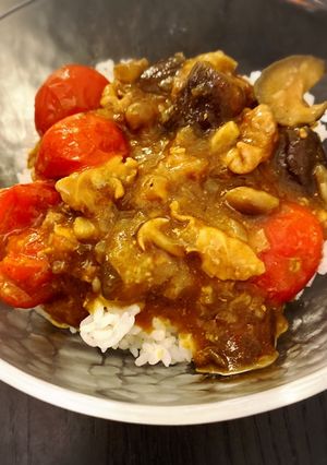 ナスとプチトマトのカレー-レシピのメイン写真