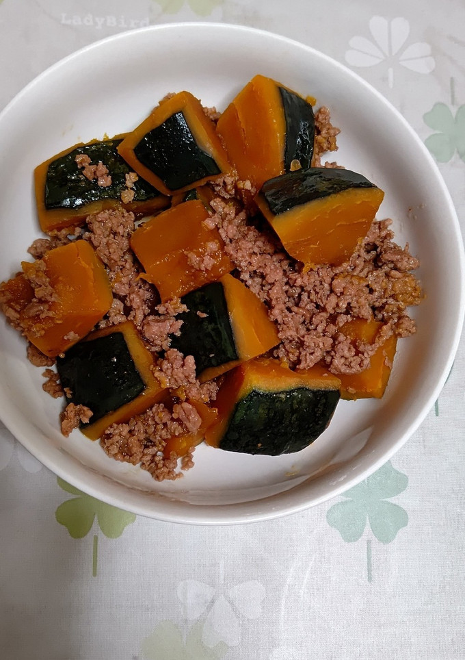 ホクホクかぼちゃのそぼろ煮-レシピのメイン写真