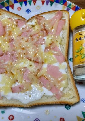 焼きヨーグルトのハムチートースト🎵-レシピのメイン写真