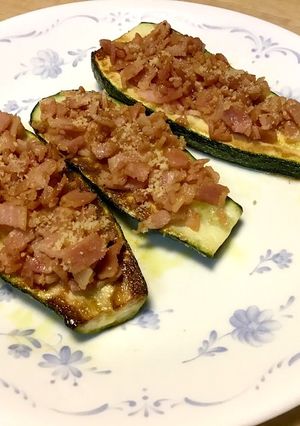 ズッキーニのベーコンのせ-レシピのメイン写真