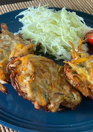 野菜たっぷりいわしのすり身天-レシピのメイン写真