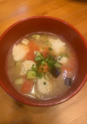 トマトの肉団子味噌スープ-レシピのメイン写真