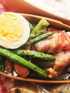 お弁当★アスパラとソーセージ岩塩炒め-レシピのメイン写真